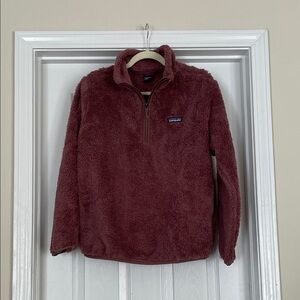 Patagonia Los Gatos Mauve 1/4 Zip Teddy Fleece Jacket Women’s Size Medium